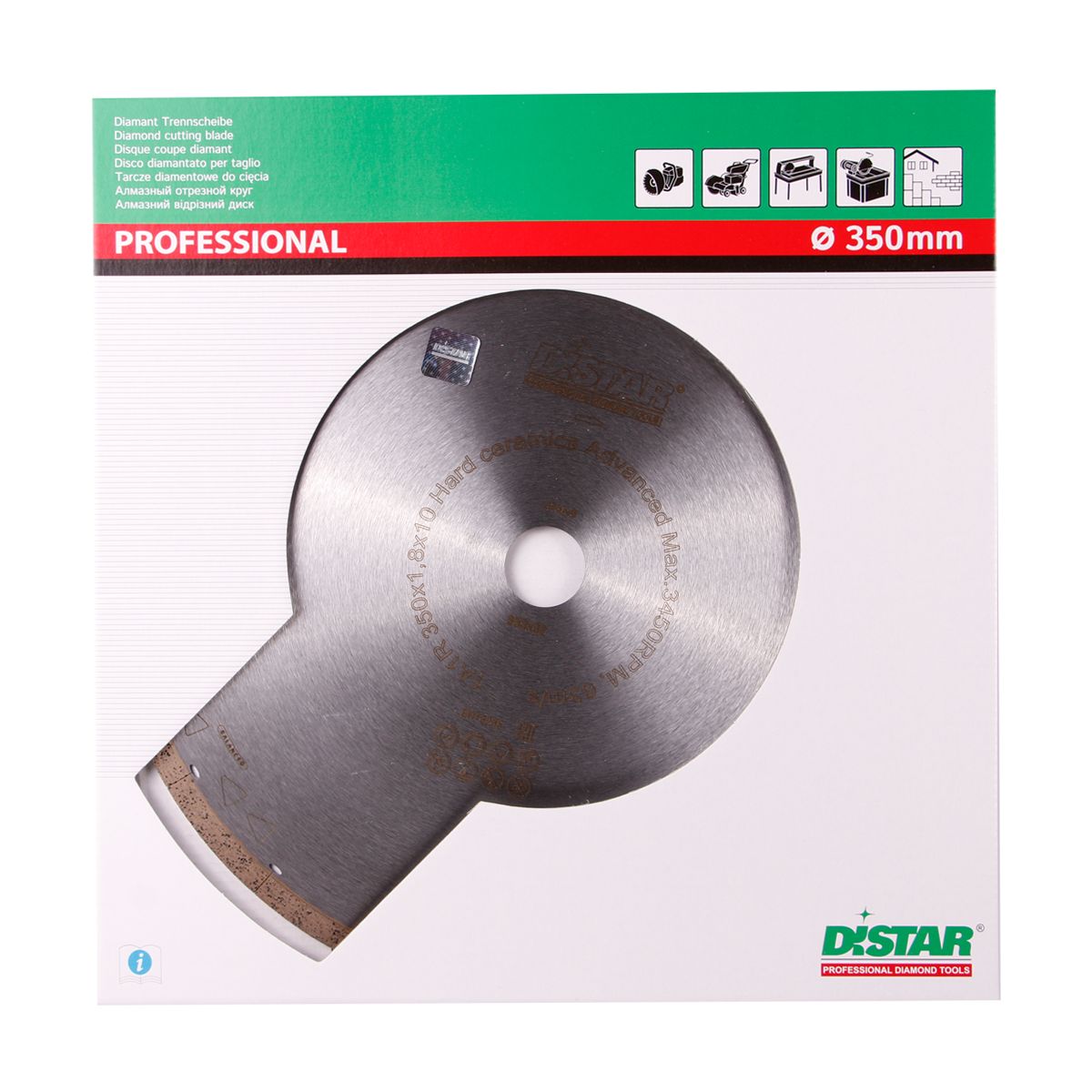DiStar Hard Ceramics Advanced Diamond Blade 7"–14" – Thick Porcelain & Dekton Cuts