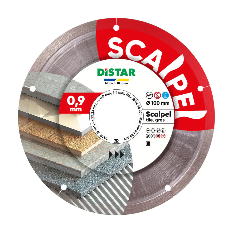 DiStar Scalpel 4" Diamond Blade – Ultra-Thin Precision Cutting for Ceramic & Porcelain