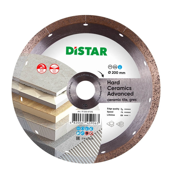 DiStar Hard Ceramics Advanced Diamond Blade 7"–14" – Thick Porcelain & Dekton Cuts