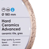 DiStar Hard Ceramics Advanced Diamond Blade 7"–14" – Thick Porcelain & Dekton Cuts