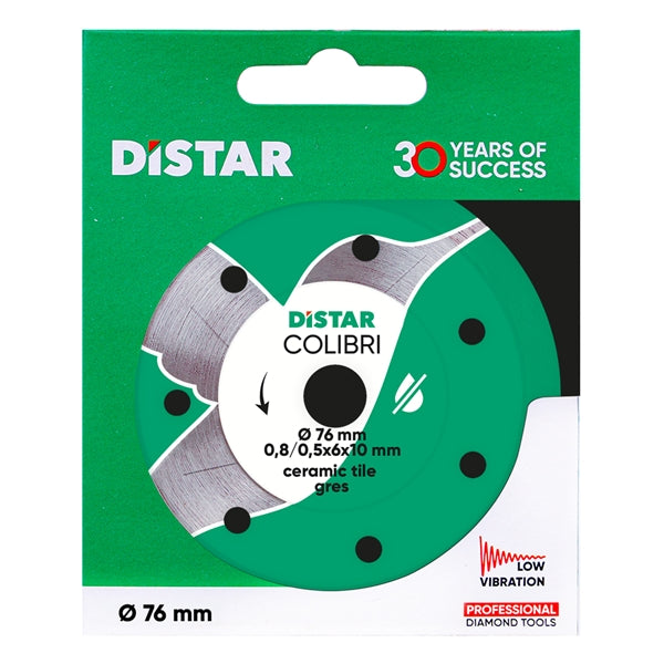 DiStar Colibri 3" Diamond Blade – Precision Cutting for Ceramic & Porcelain Gres