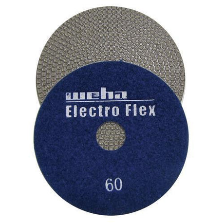 Weha 4 inch Electro Flex Diamond Polishing Pad - top view
