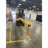 Weha Yellow Forklift Boom for natural and engineered stone slabs