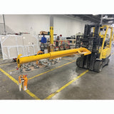 Weha Yellow Forklift Boom for natural and engineered stone slabs