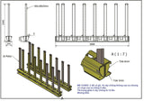 Weha Slab Rack - rubber caps detail