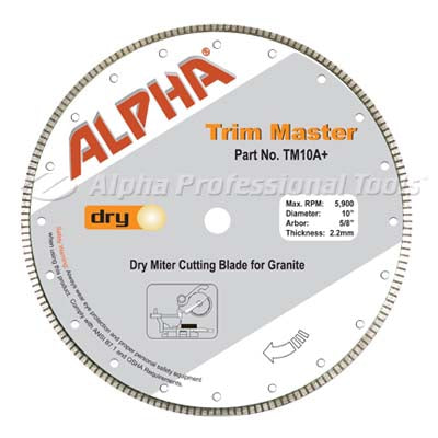 Alpha Trim Master Dry Blades for Miter Saws