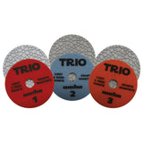 Weha TRIO 3 STEP for Granite Marble Stone Polishing - dimensions