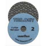 Weha  4“Pad Trilogy 3 Step  Diamond Polishing Pads - WET/DRY