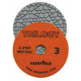 Weha  4“Pad Trilogy 3 Step  Diamond Polishing Pads - WET/DRY