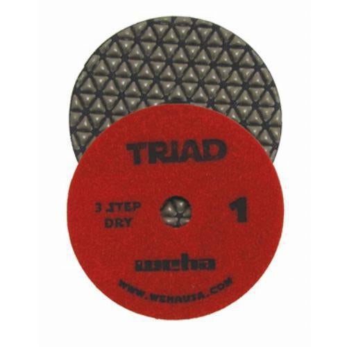 WEHA 4" Triad 3 Step Dry Diamond Polishing Pads