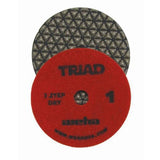 WEHA 4" Triad 3 Step Dry Diamond Polishing Pads