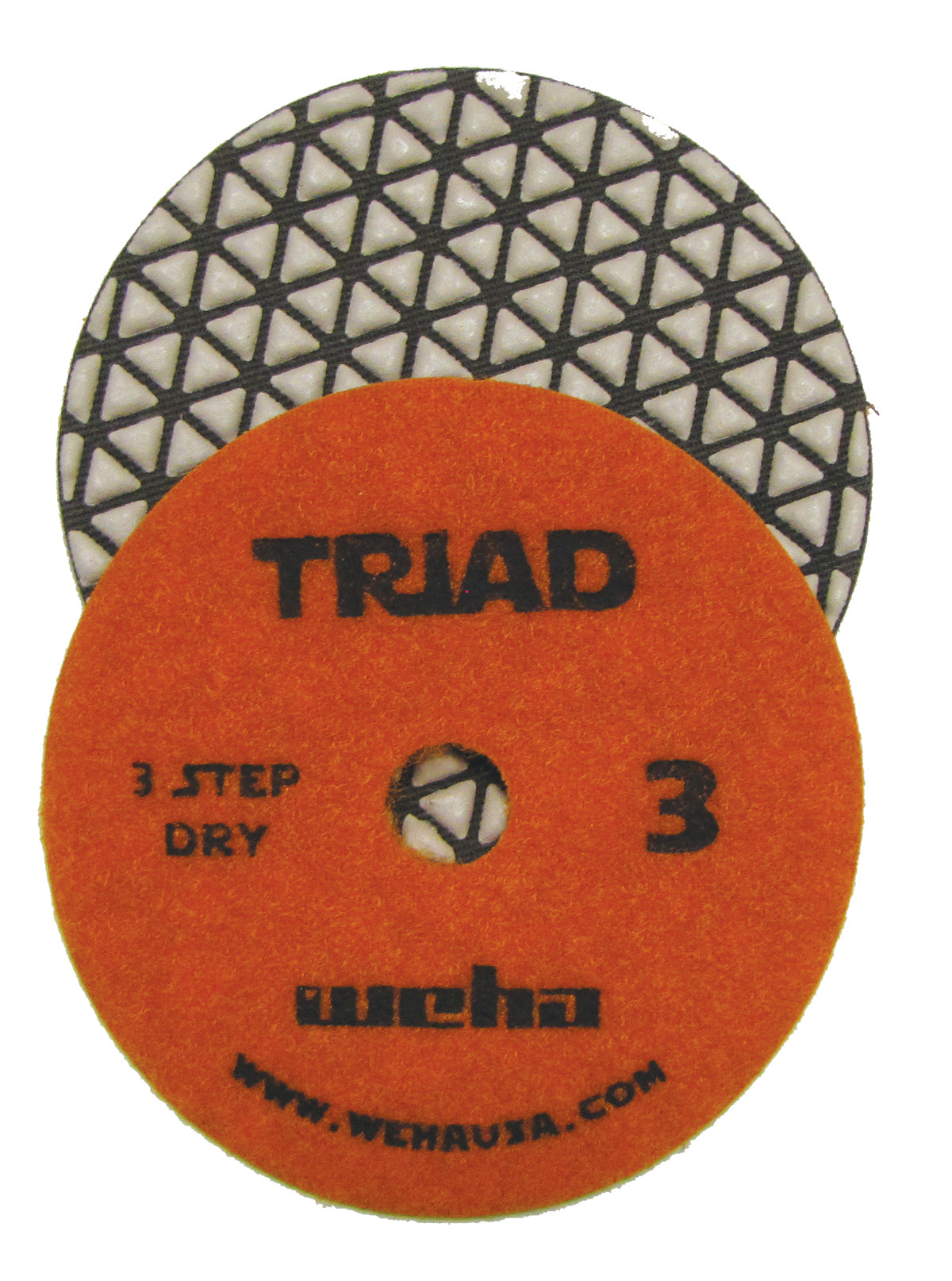 WEHA 4" Triad 3 Step Dry Diamond Polishing Pads