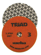 WEHA 4" Triad 3 Step Dry Diamond Polishing Pads