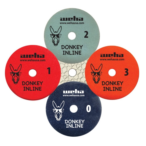 Weha 4 inch Donkey 3-Step Inline Diamond Polishing Pad