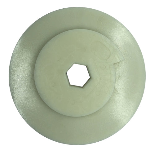 Weha 6 Snail Lock Velcro back up Diamond Polishing Pad - in use
