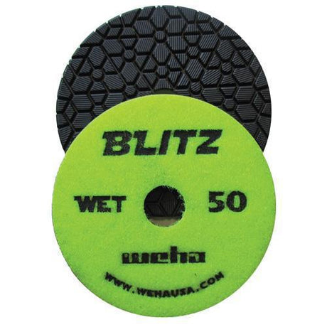 Weha BLITZ Polishing Pad Set for Granite Marble Stone - side view