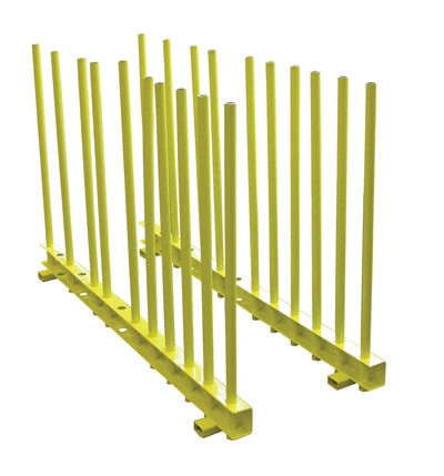 Weha Weha Yellow Remnant Rack for Stone Fabrication Workshop
