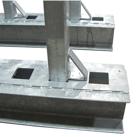 Weha 10 Hippo Slab Bundle Rack Set 8 Pole - close-up detail