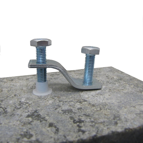 Weha Pop-It Universal Sink Clip for Stone Fabrication - in use