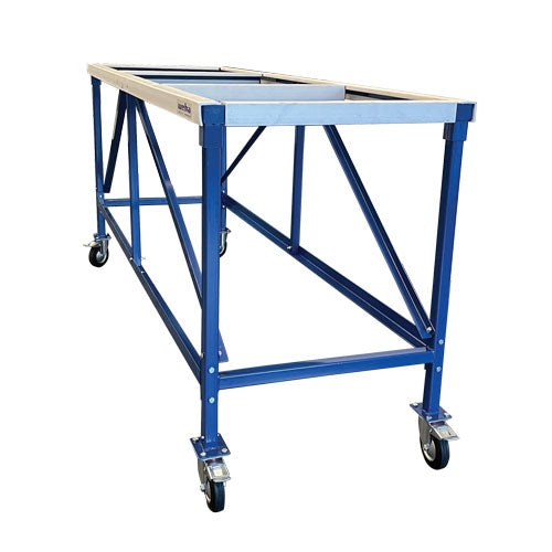 Weha 27 inch Yellow Fabrication Work Table with White Rubber Top 882 lb Capacity