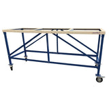 Weha 27 inch Yellow Fabrication Work Table with White Rubber Top 882 lb Capacity