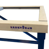 Weha 27 inch Yellow Fabrication Work Table with White Rubber Top 882 lb Capacity