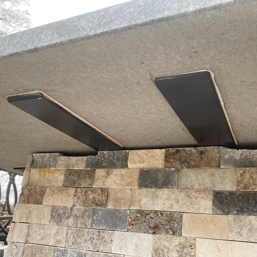 Weha 8 Inch Counter Brace Set of 3 for Stone Countertop Support