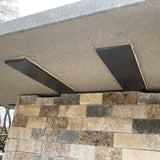 Weha 8 Inch Counter Brace Set of 3 for Stone Countertop Support