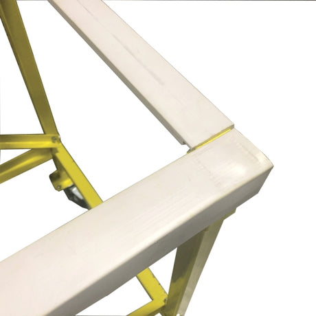 Weha White Replacement Rubber for Fabrication Table 40x40x5mm  Sold by Foot - side view