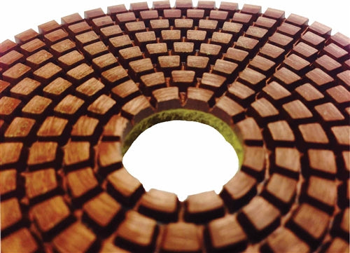 Weha 4 inch Copper Bonded Diamond Polishing Pad for Granite and Marble - dimensions