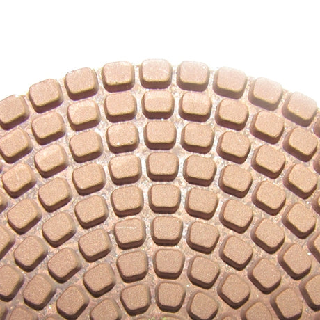 Weha 4 inch CopperFlex Diamond Polishing Pad - copper bond detail