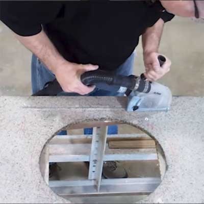 Alpha Air/Exhaust Hose Adapter for Stone Grinding Tools