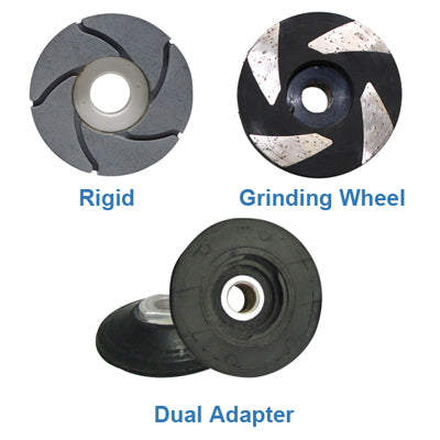 Alpha Professional Tools Turboshine Dual Adapter 3 Inch Backer Pad - side view