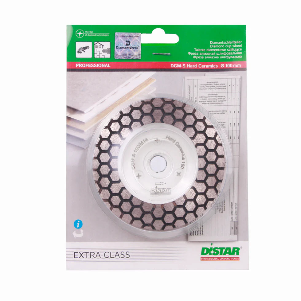DiStar Hard Ceramics DGM-S 4 Grinding Cup 5/8-11  Granite & Porcelain Finishing - additional view