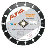 Alpha Ultracut GPM Series The Ultimate Vacuum-Brazed Diamond Blade