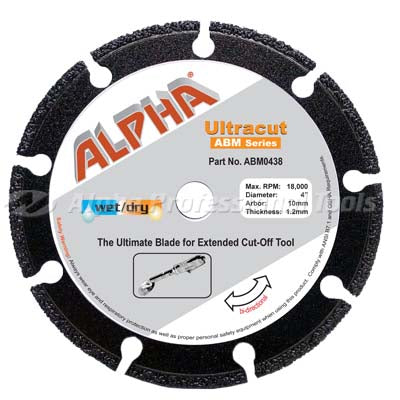 Alpha Ultracut ABM Series - Exclusively for Pneumatic Cut-Off Tools