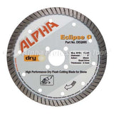 Alpha Eclipse Q High Performance Dry Flush Cutting blade for Stone