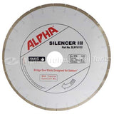 Alpha Pro Tools Silencer III 10 Inch Dekton Poseidon Bridge Saw Blade - in use
