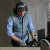 AirSLIDER Adjustable Cutting Guard for 4.55 Angle Grinders with Dust Control - close-up detail