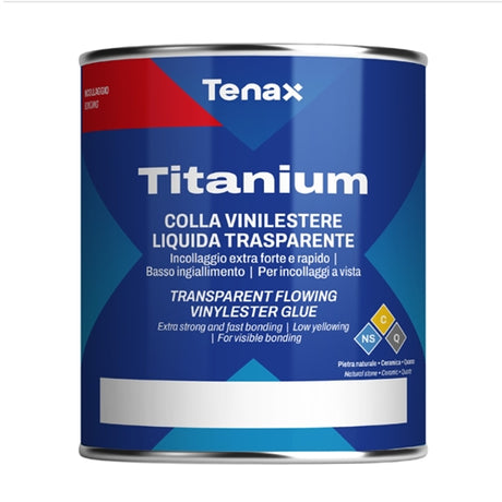 Tenax Flowing Titanium Vinyl Ester Adhesive for Granite and Marble Lamination - close-up detail