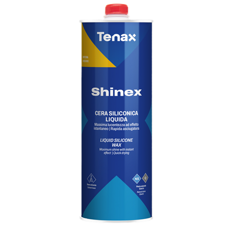 Tenax Shinex Liquid Silicone Wax 1 Liter - packaging