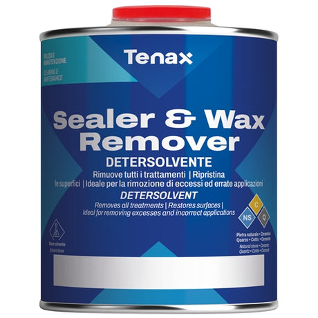 Tenax Sealer and Wax Remover 1 Quart for Natural and Engineered Stone - in use