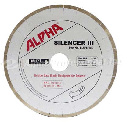 Alpha Silencer III 16" Eng. Stone Bridge Saw Blade — Donatoni — SKU SLW167DE