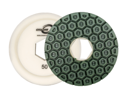 CYCLONE STRAIGHT EDGE PAD SNAIL LOCK WHEEL