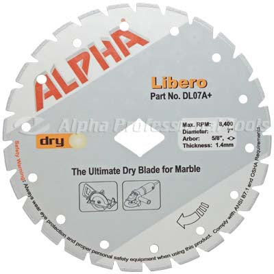 Alpha Libero The Ultimate Dry Blade for Marble