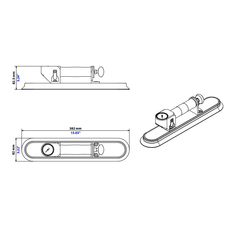 Aardwolf OHVC Oval Hand vacuum cup Lifter