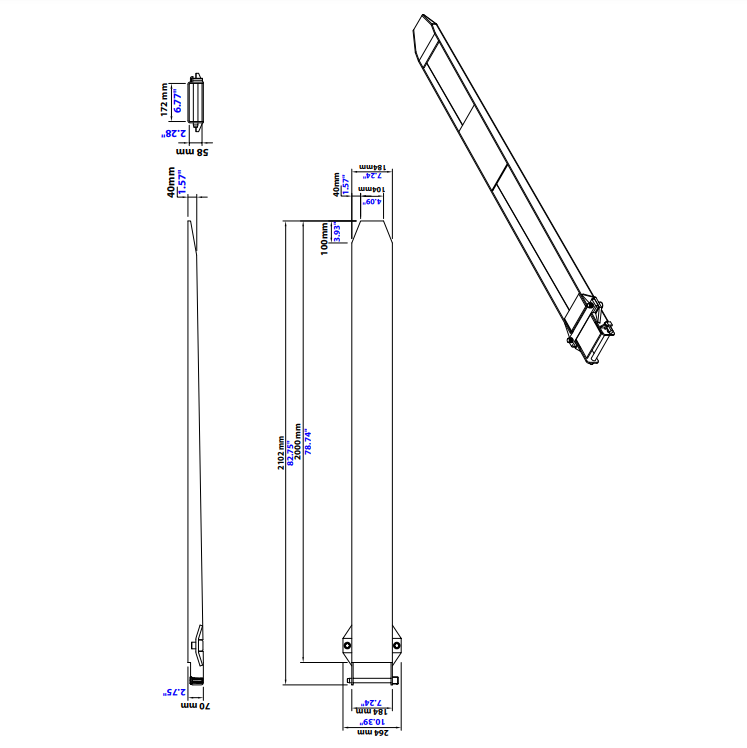 Aardwolf FES-2000 Fork Extensions (Standard)