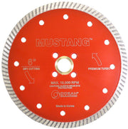 Ocean Diamond Red Mustang Turbo Blades 4.5-7 Inch for Stone Cutting