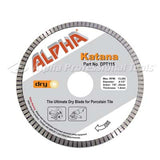 Alpha Katana Q Turbo Rim Wet/Dry Cutting Blade for Quad Series Adapter