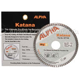 Alpha Katana Q Turbo Rim Wet/Dry Cutting Blade for Quad Series Adapter